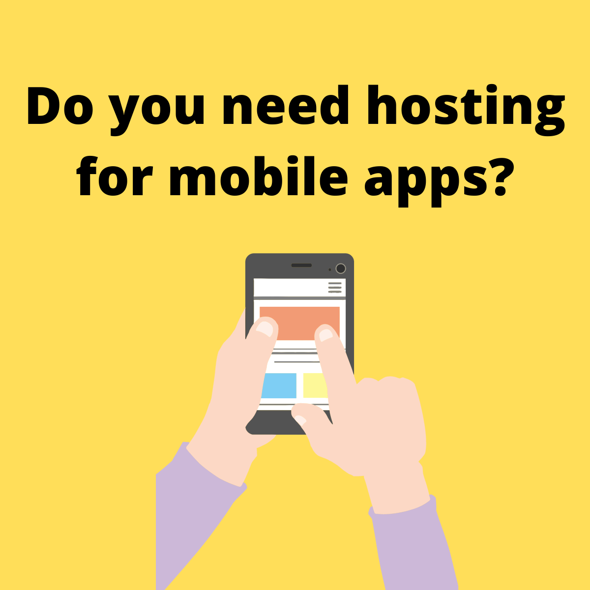 website hosting for mobile apps